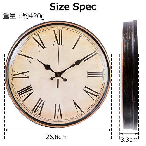 壁掛け時計 アンティーク 連続秒針 掛け時計 クラシックな盤面とお洒落なローマ数字がマッチした レトロ な 北欧デザイン 壁時計 アンティーク S メキメキヤフーショップ 通販 Yahoo ショッピング