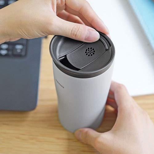 HARIO(ハリオ) タンブラー グレー 300ml HARIO フタ付き保温タンブラー STF-300-GR|meki|02