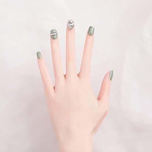 24枚入り 3dネイル グリーン ダイヤモンド装飾 可愛い優雅ネイル 結婚式 成人式 パーティー 二次会など つけ爪 付け爪 S メキメキヤフーショップ 通販 Yahoo ショッピング