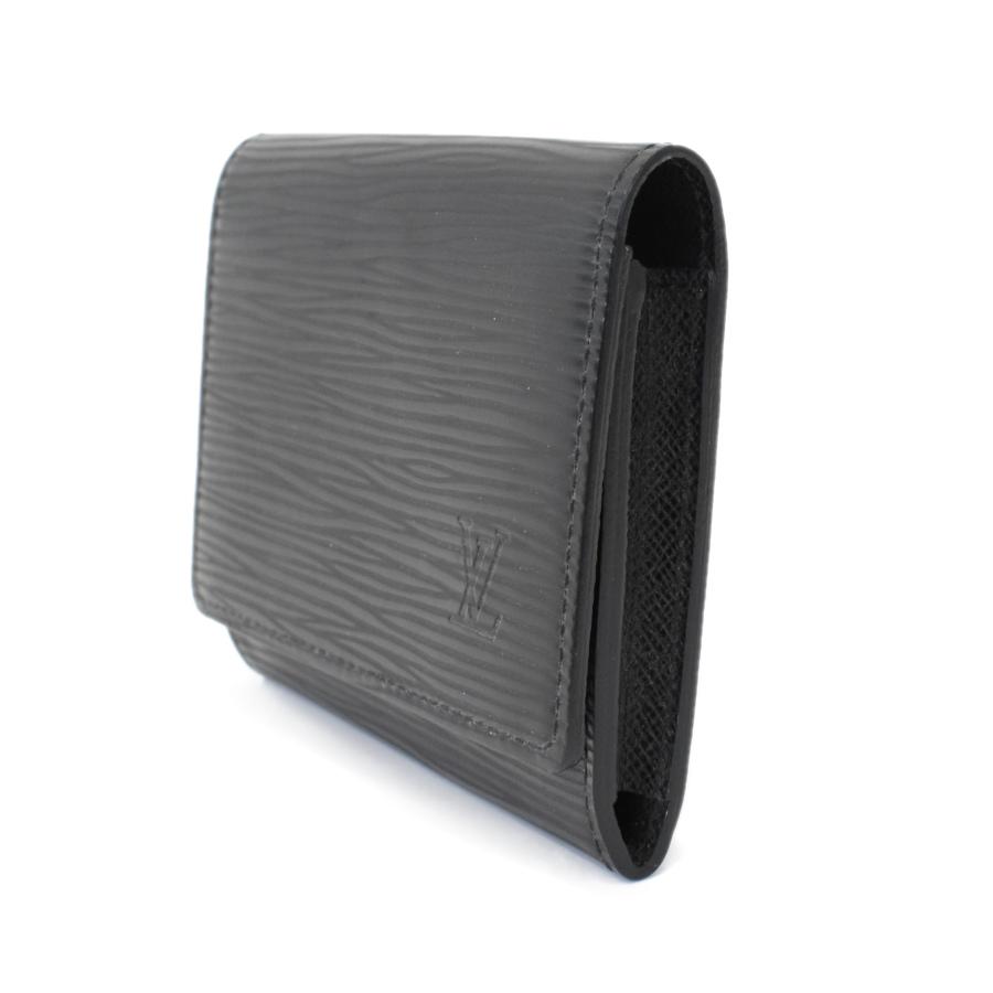 新型【超極美品】ルイヴィトン　アンヴェロップカルトドゥヴィジット　エピ　名刺入れ LV☆アンヴェロップ・カルト ドゥ ヴィジット〈ノワール