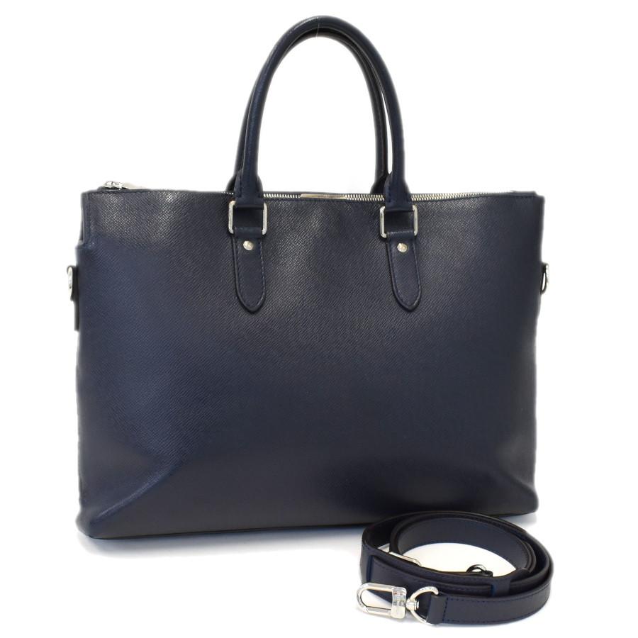 ルイヴィトン アントンブリーフケース ビジネスバッグ M34401 タイガ レザー オセアン ネイビー LOUIS VUITTON | アントン（LOUIS VUITTON）