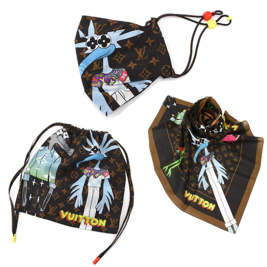ルイヴィトン　モノグラム　マスク・バンダナ・ポーチ ルイヴィトンモノグラムマスク・バンダナ・ポーチ