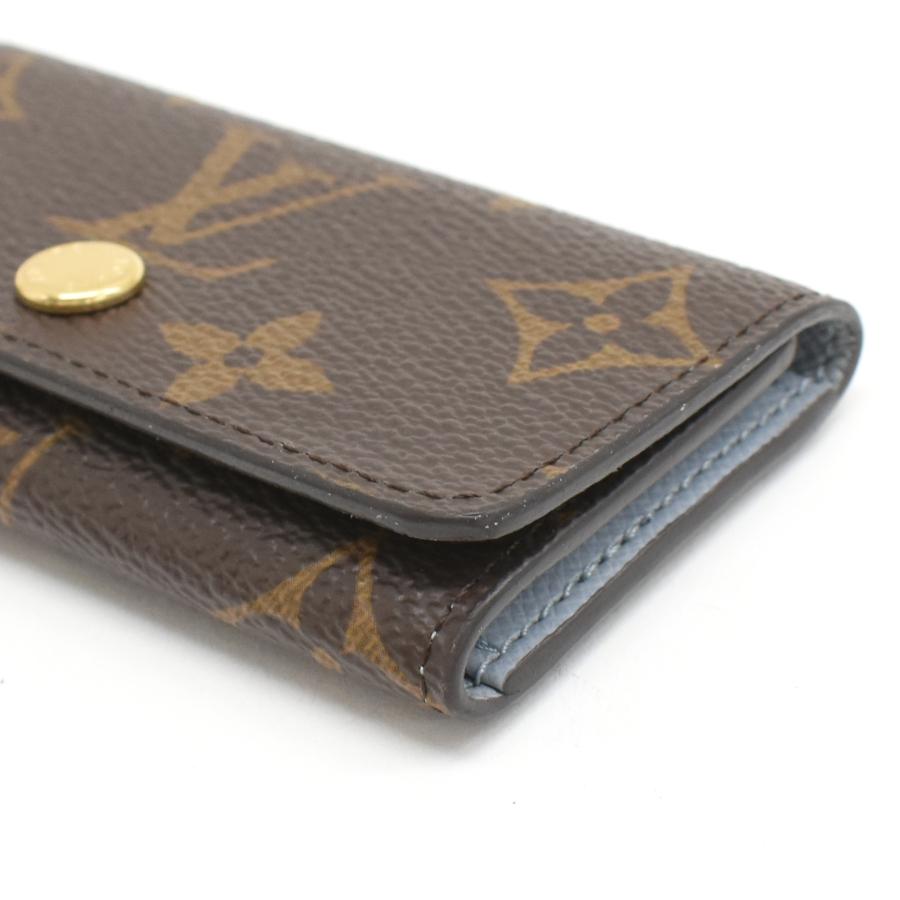 【最高級美品】ルイヴィトン モノグラム キーケース ミュルティクレ4　4連　茶色 LOUIS VUITTON（ルイ・ヴィトン） ミュルティクレ4 キーケース 4連