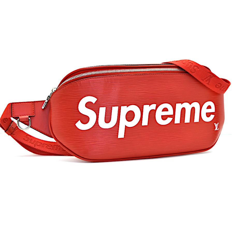 【ルイヴィトン × シュプリーム】エピ バムバッグM53418レッドボディバッグ LOUIS VUITTON ルイヴィトン シュプリームコラボ ボディバッグ