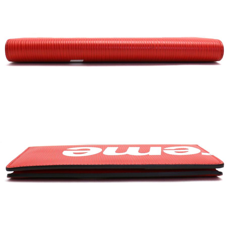 LOUIS VUITTON 新品同様 ルイヴィトン シュプリームコラボ 二つ折り長  