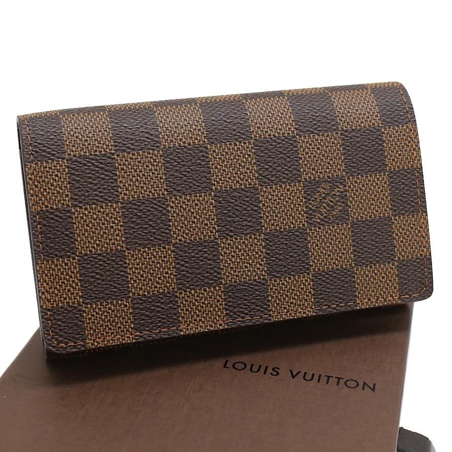 ルイ・ヴィトン LOUIS VUITTON ポルトフォイユ・トレゾール N61736 ブラウン ダミエ・エベヌ レディース 二つ折り財布 LOUIS VUITTON（ルイ・ヴィトン） ポルトフォイユトレゾール 二つ折り