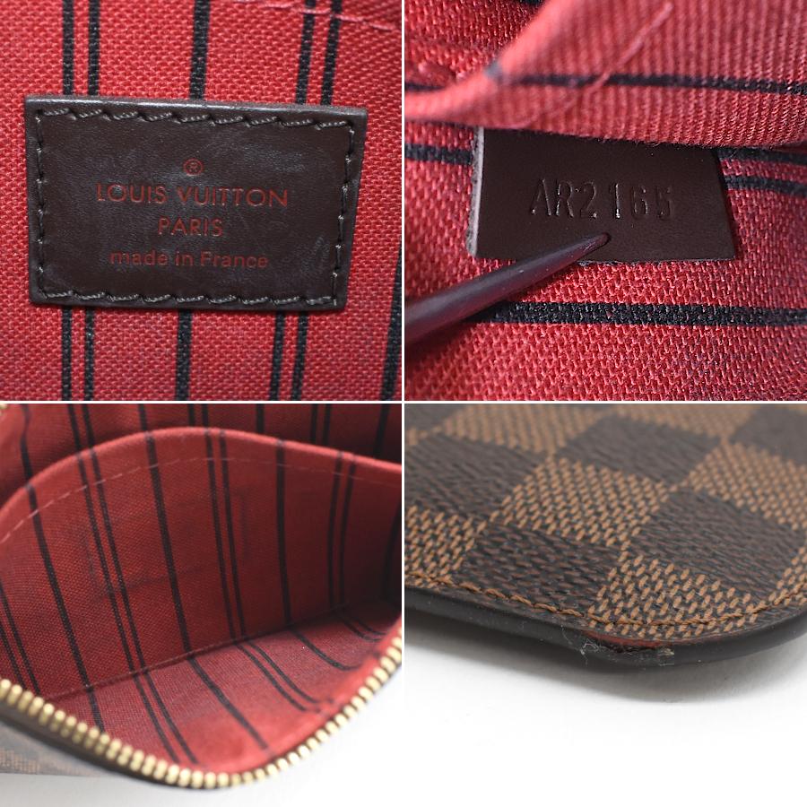 LOUIS VUITTON（ルイ・ヴィトン） ポーチ ネヴァーフル用 ダミエエベヌ 