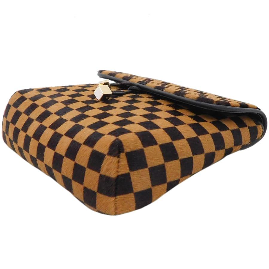 LOUIS VUITTON ダミエソバージュ ガゼル M92130 ショルダーバッグ ハラコ ブラウン 鑑定済み 正規品 ルイ・ヴィトン LOUIS VUITTON - LOUIS VUITTON ダミエソバージュ ガゼル M92130