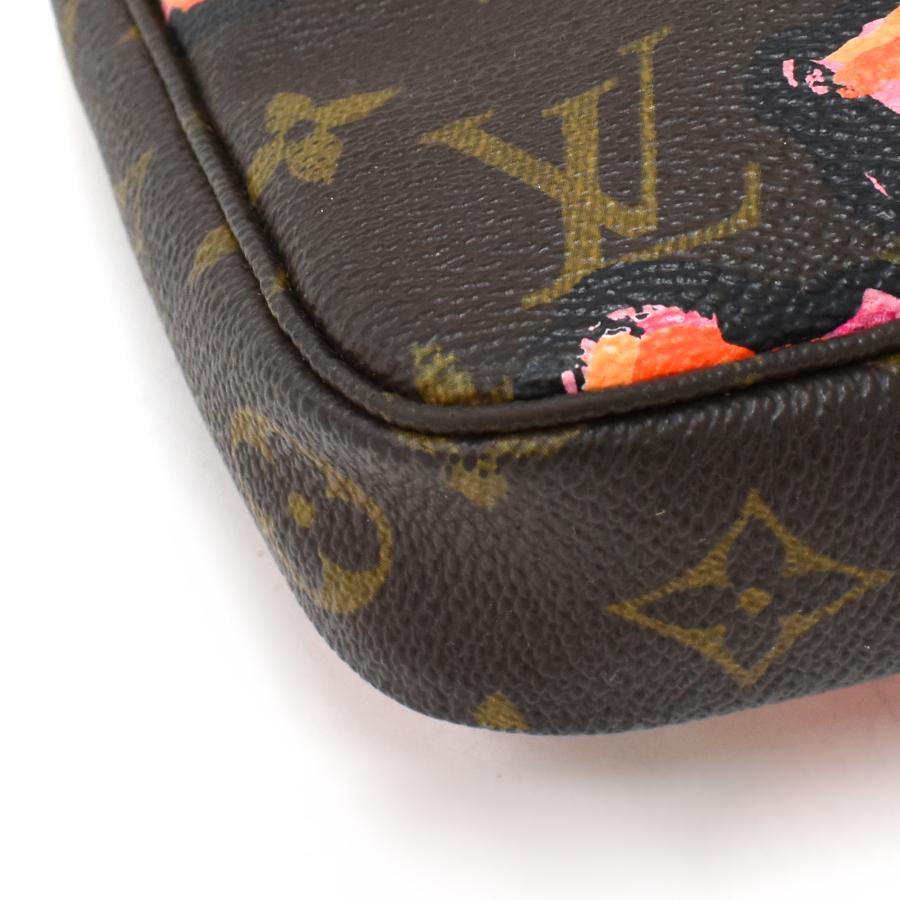 ルイヴィトン LOUIS VUITTON ポーチ モノグラムローズ アクセソワール ポシェット M48615 ブラウン LOUIS VUITTON（ルイ・ヴィトン） アクセサリーポーチ ポシェット