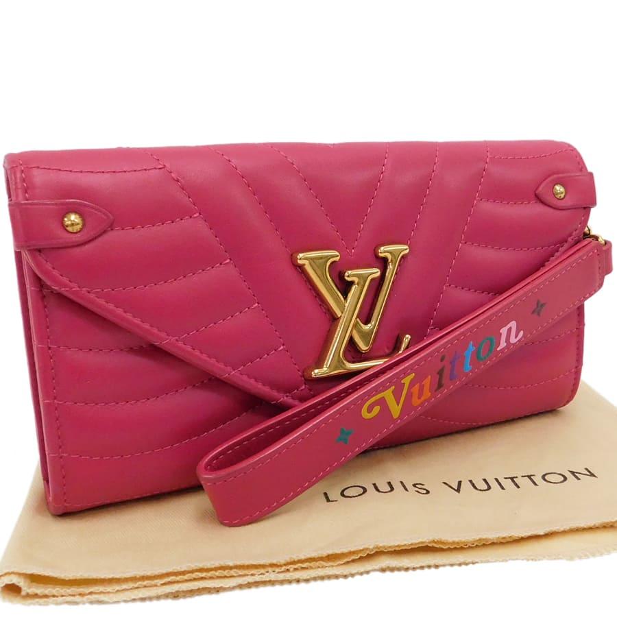 LOUIS VUITTON ニューウェーブ 長財布 ピンク LOUIS VUITTON（ルイ・ヴィトン） ロングウォレット 長財布 M63820