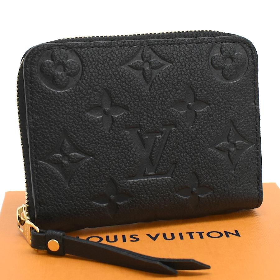 未使用品 ルイヴィトン ジッピーコインパース M60574 モノグラムアンプラント レザー ブラック LOUIS VUITTON | LOUIS VUITTON