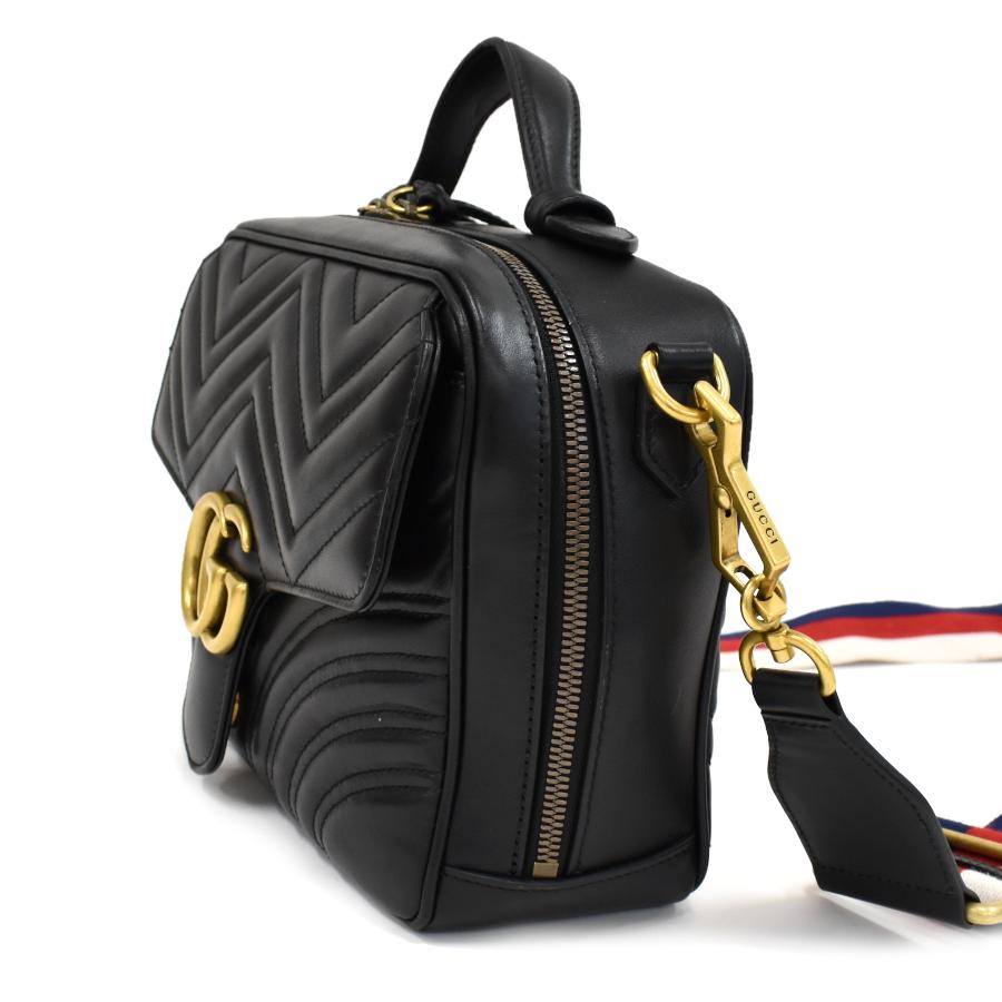 GUCCI グッチ ショルダーバッグ GGマーモント 498100 レザー  