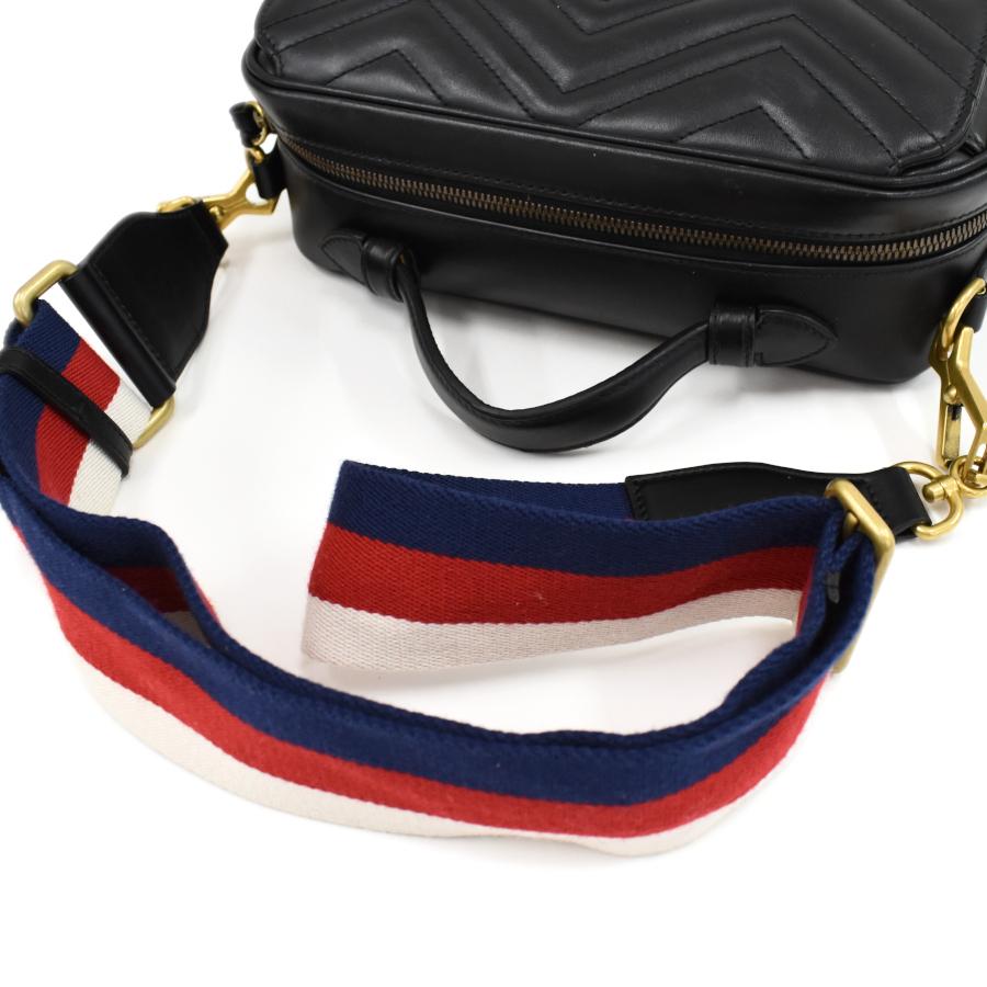 GUCCI グッチ ショルダーバッグ GGマーモント 498100 レザー 