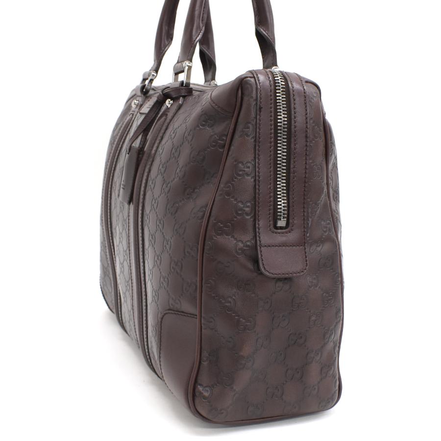 ✨️真贋済み美品✨️ GUCCI シマ ビジネスバッグ 南京錠 ダークブラウン ✨️真贋済み美品✨️ GUCCI シマ ビジネスバッグ 南京錠 ダーク
