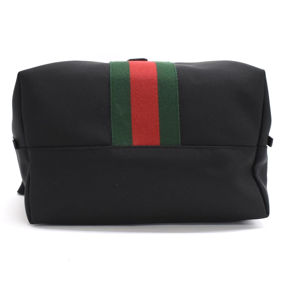 【美品】GUCCI キャンバスウェブストライプバックパック 美品】GUCCI キャンバスウェブストライプバックパック