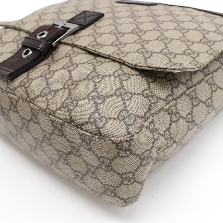 グッチ GGスプリーム メッセンジャー ショルダーバッグ 141194 ベージュ ダークブラウン GUCCI_4