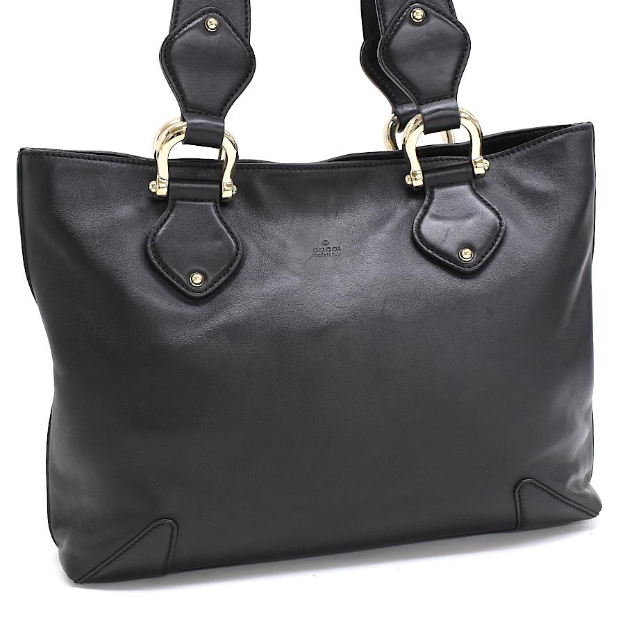 GUCCI（グッチ） トートバッグ ハンドバッグ 153024 レザー ブラック