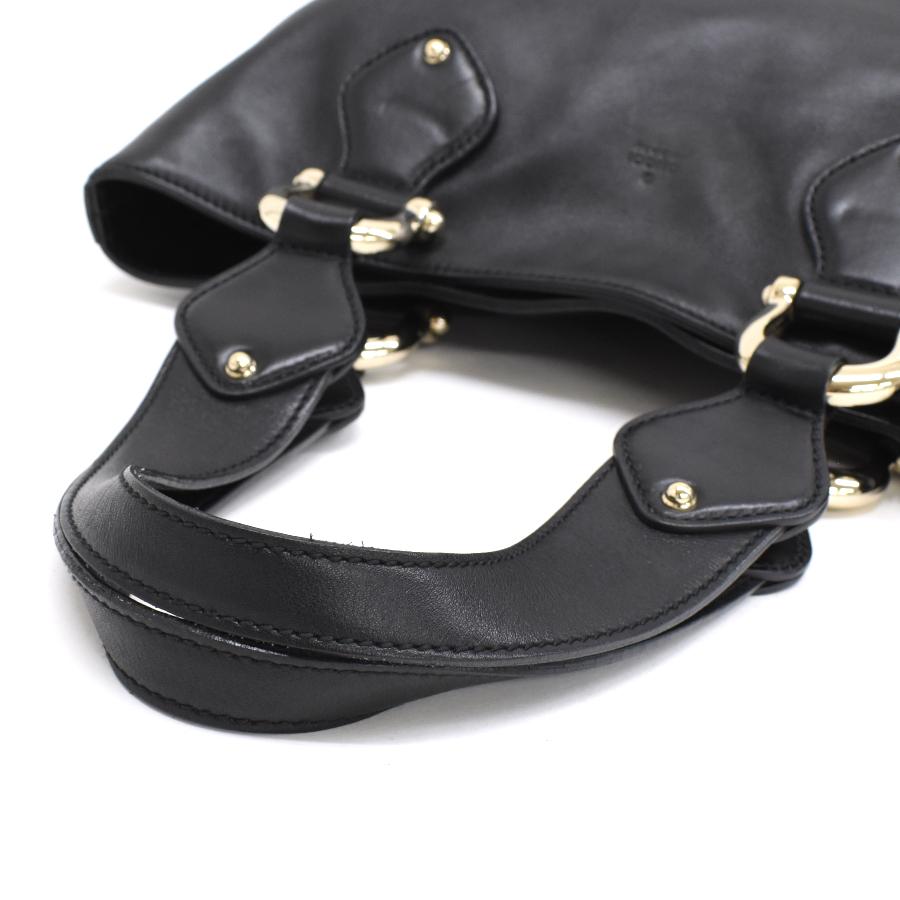GUCCI グッチ トートバッグ ハンドバッグ 153024 レザー ブラック