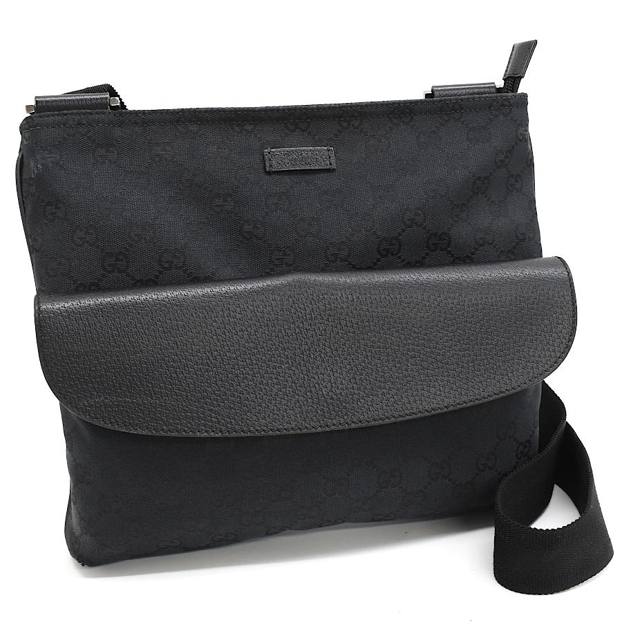 GGキャンバス グッチ クロスボディ ショルダーバッグ 256100 レザー