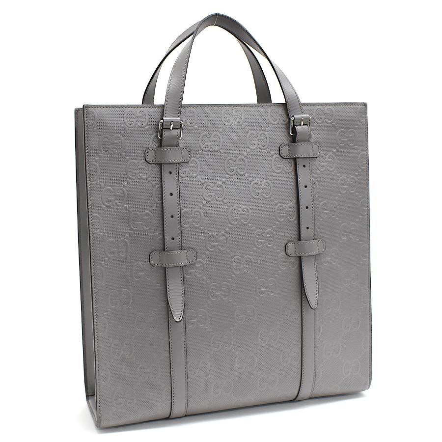 GUCCI グッチ トートバッグ 700421 GGエンボス レザー グレー GUCCI グッチ トートバッグ 700421 GGエンボス レザー グレー