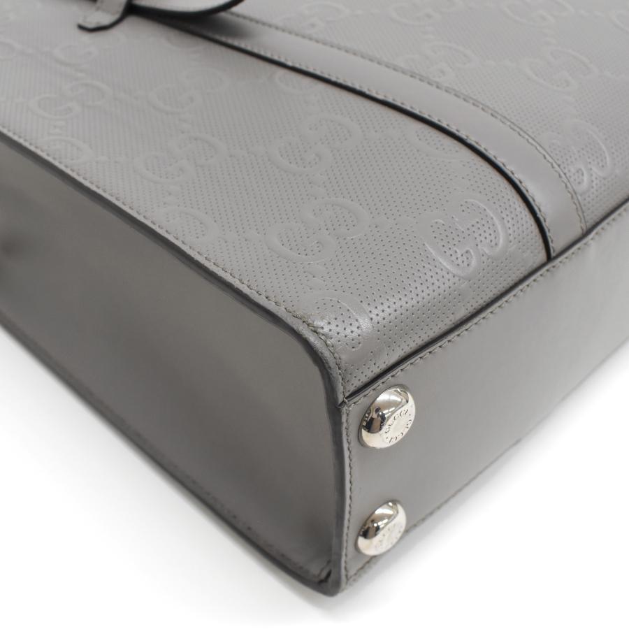 GUCCI グッチ トートバッグ 700421 GGエンボス レザー グレー GUCCI グッチ トートバッグ 700421 GGエンボス レザー グレー