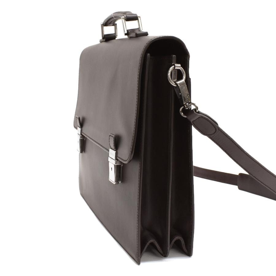 GUCCI　グッチ　ビジネスバッグ　ブラウン GUCCI グッチ ビジネスバッグ ショルダーバッグ レザー ブラウン