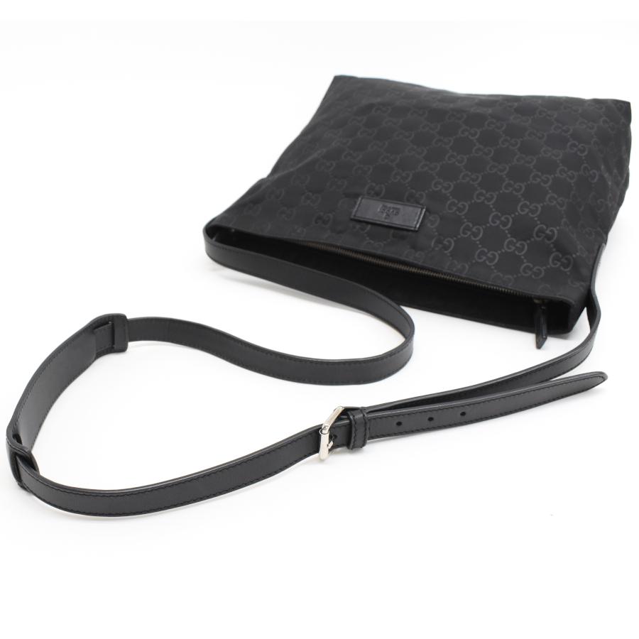 GG グッチ クロスボディ ショルダーバッグ 314529 GGナイロン ブラック