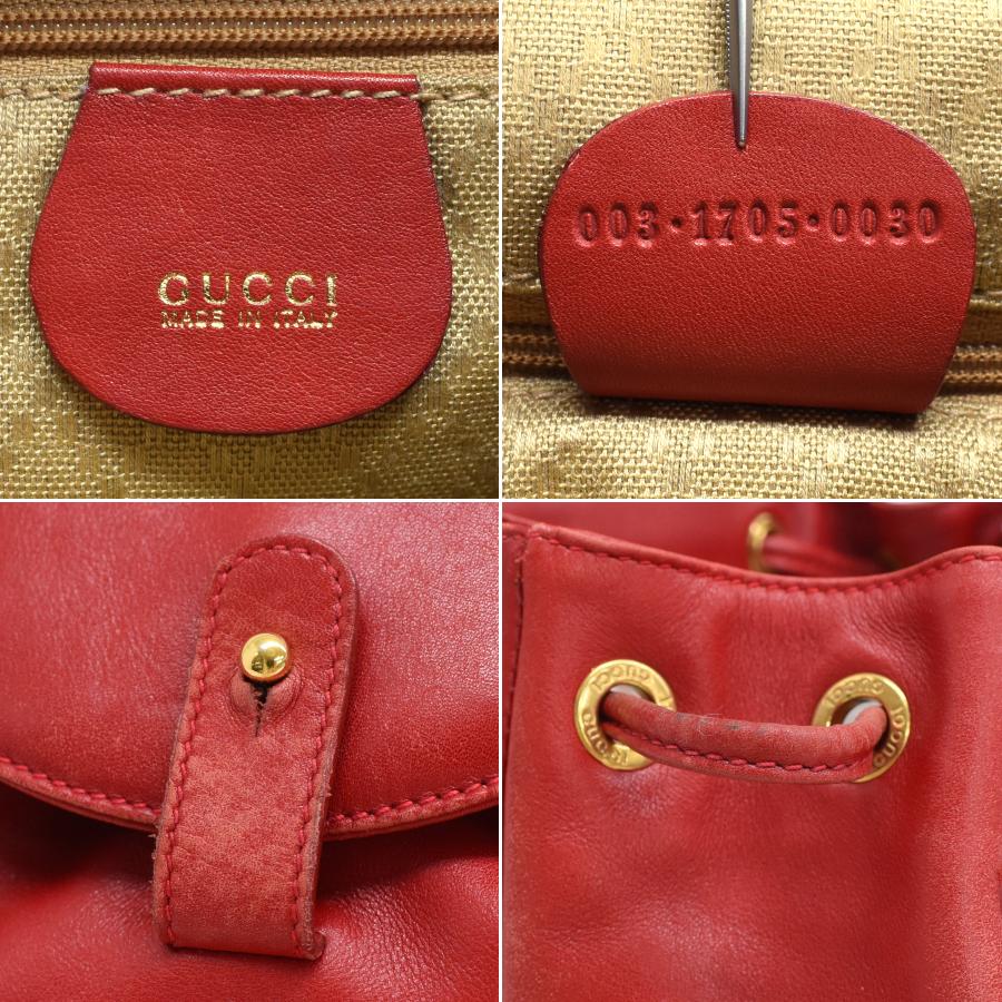 バンブー グッチ リュックサック バックパック 003.1705.0030 レザー 