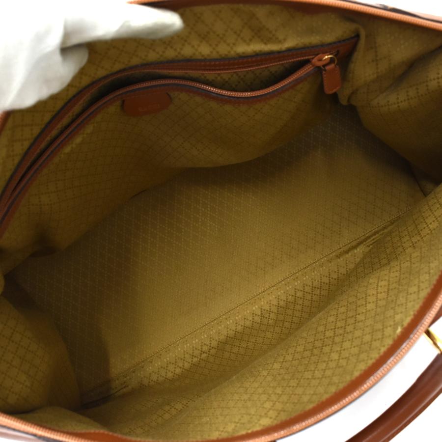 GUCCI グッチ ボストンバッグ レザー ゴールド金具 ブラウン系 【公式
