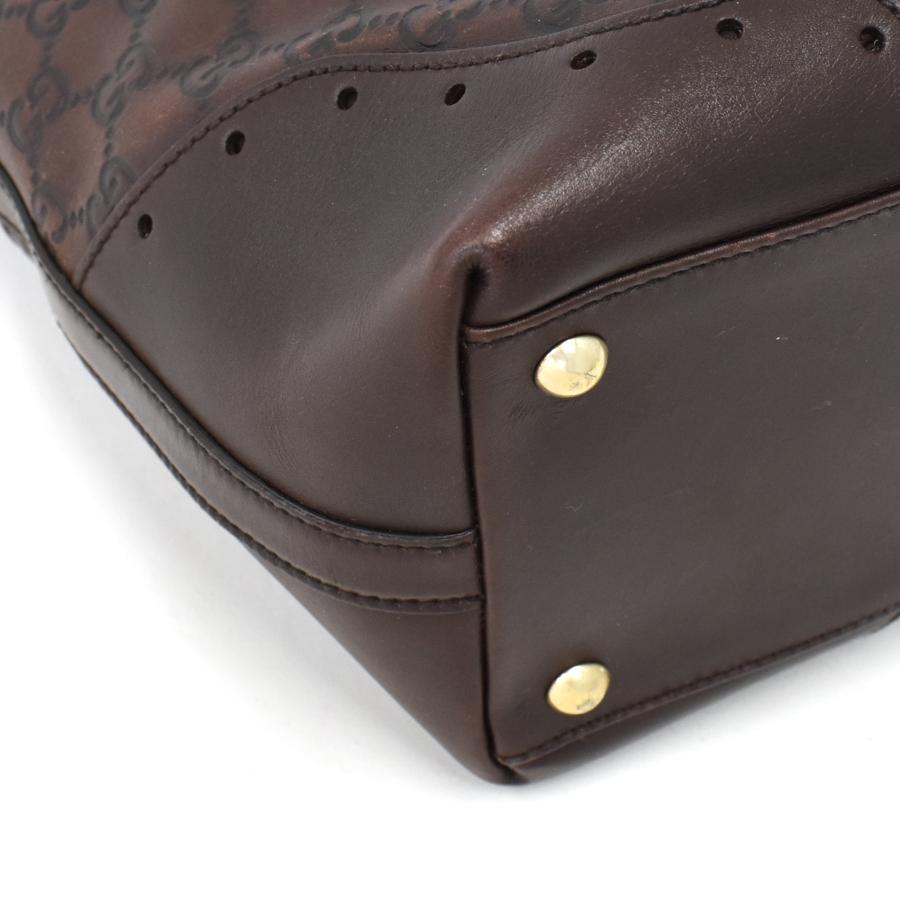 GUCCI（グッチ） トートバッグ 145993 グッチシマ レザー ダーク