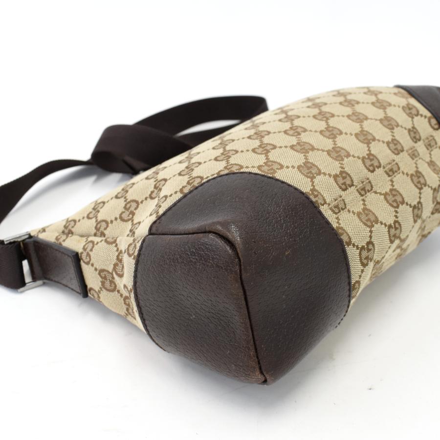 GUCCI（グッチ） ショルダーバッグ クロスボディ GGキャンバス レザー