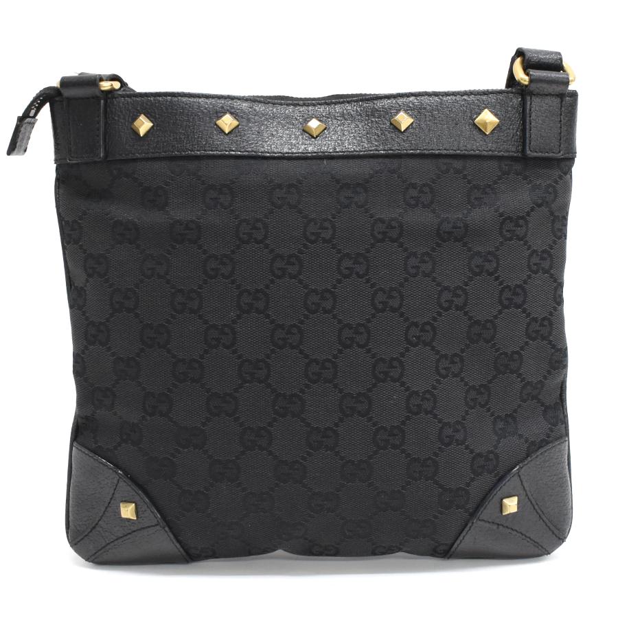 GGキャンバス グッチ クロスボディ ショルダーバッグ 120893 スタッズ