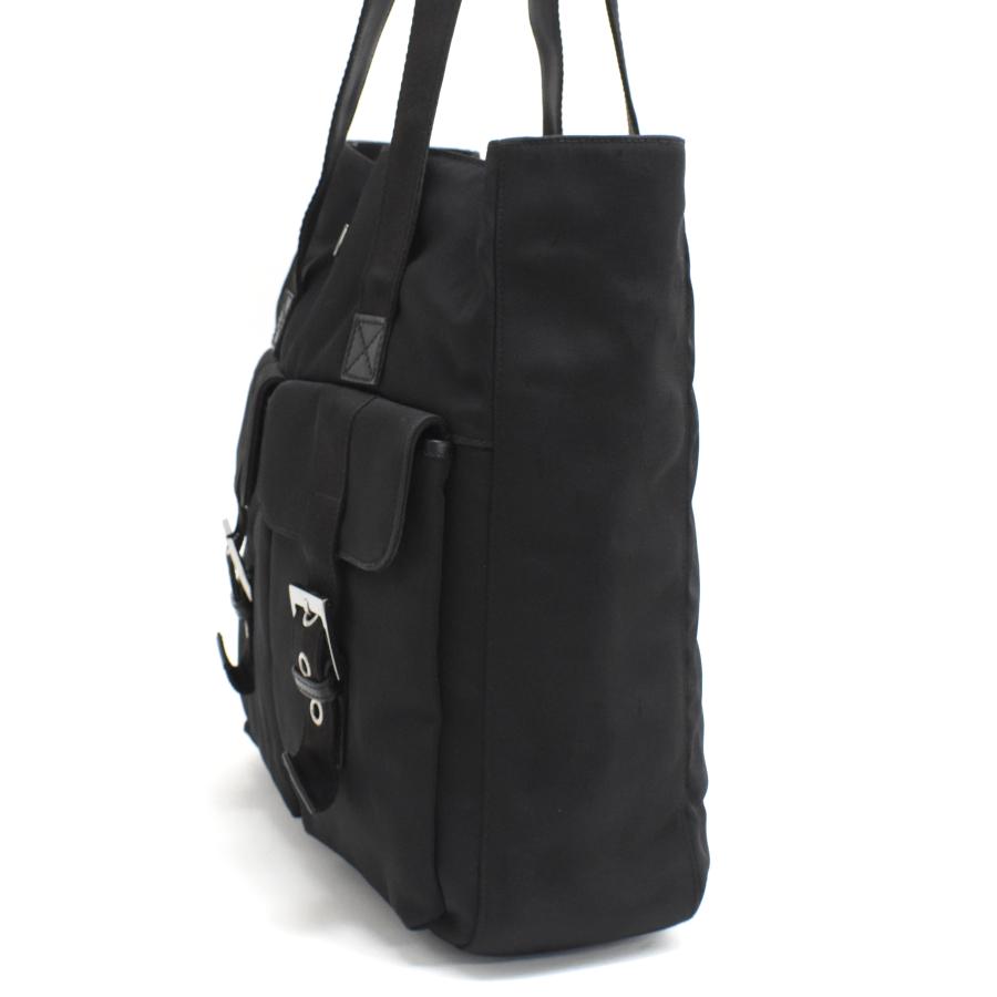 グッチ トートバッグ 141196 キャンバス ブラック シルバー金具 肩掛け 