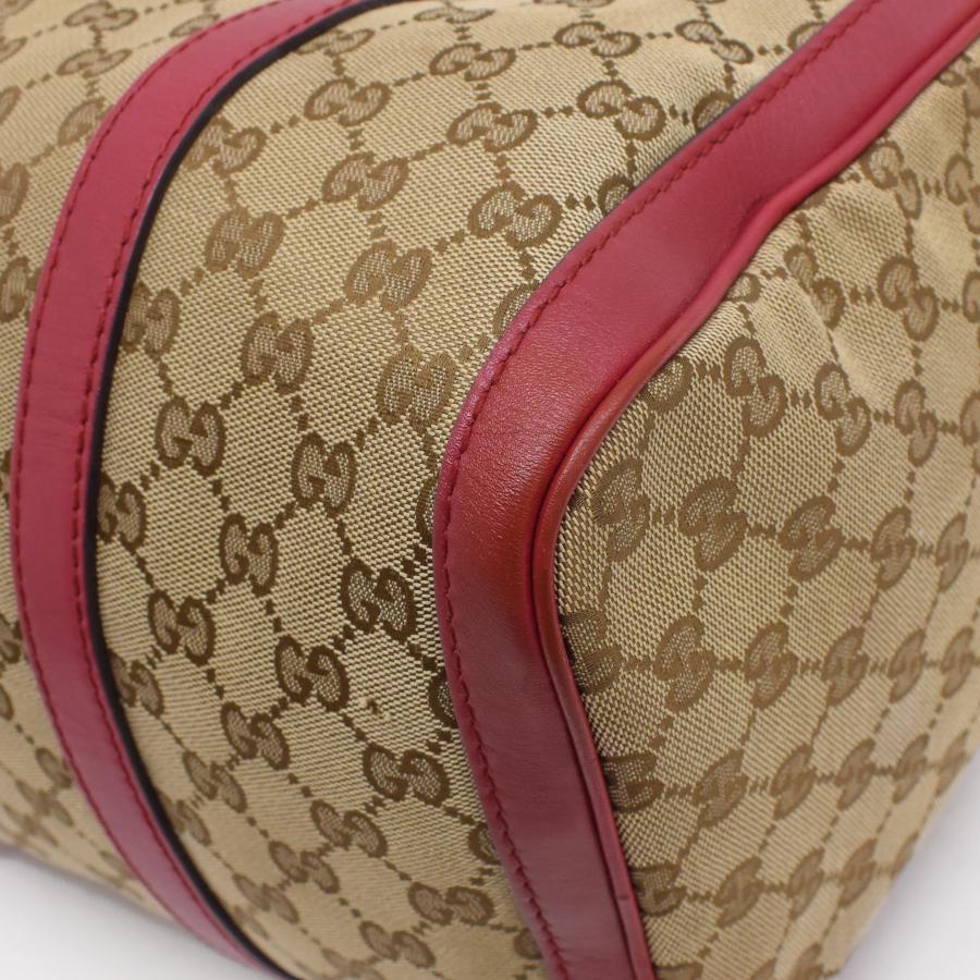 GUCCI（グッチ） 2wayバッグ 247205 GGキャンバス ベージュ レッド