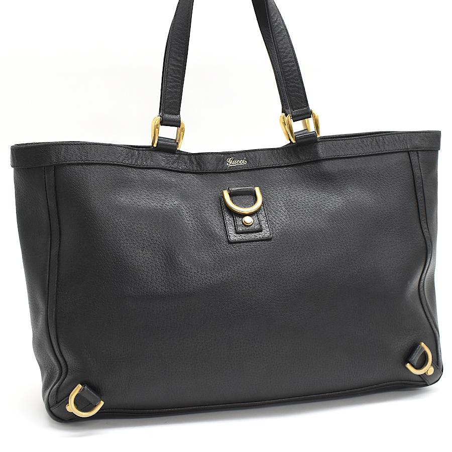 GUCCI（グッチ） アビー トートバッグ 141472 レザー ブラック GUCCI 