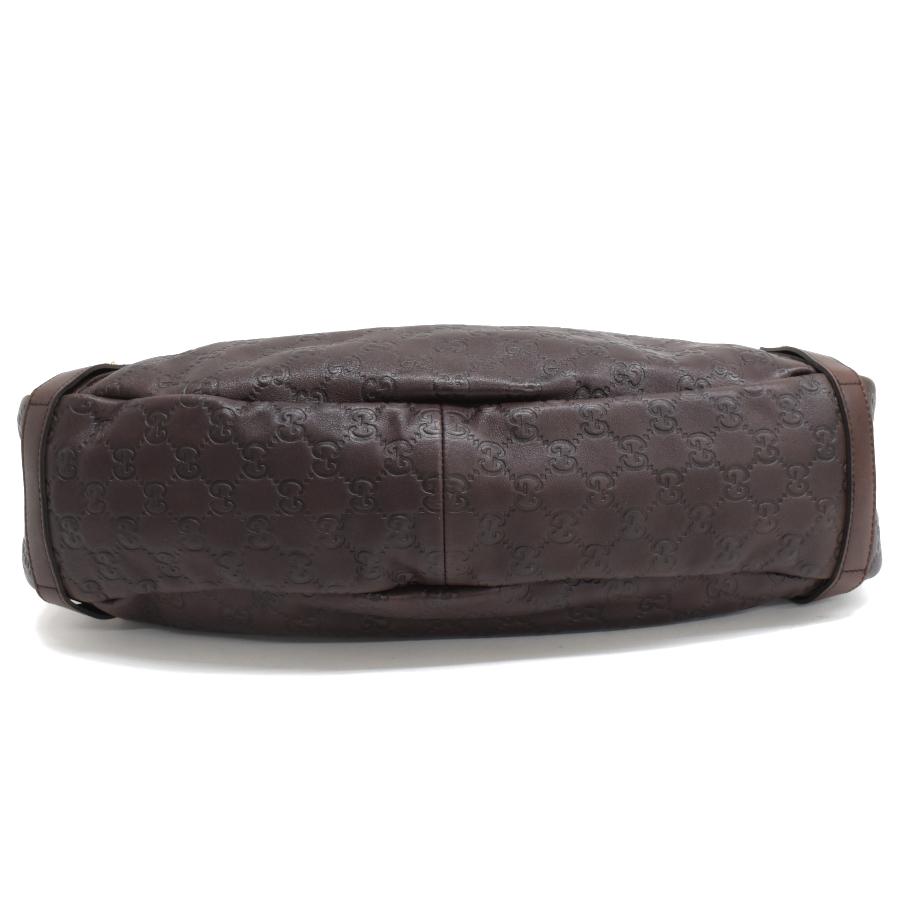 グッチシマ グッチ トート ハンドバッグ 130736 レザー ブラウン GUCCI