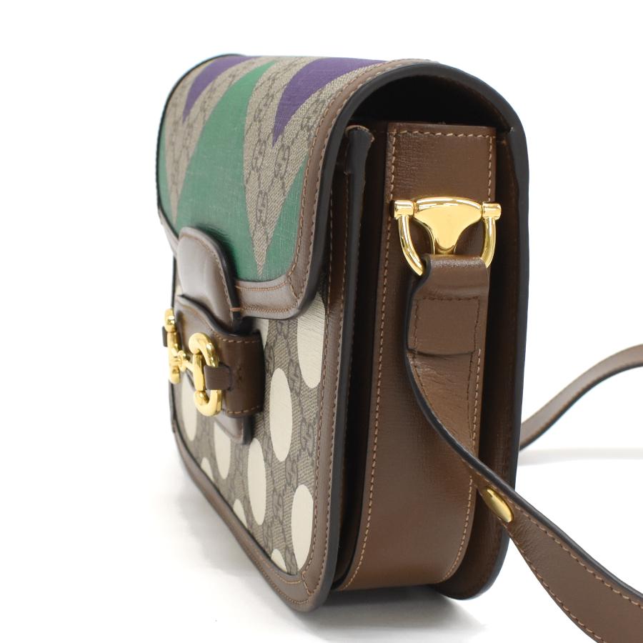 グッチ GUCCI ホースビット 1955 602204 GGスプリーム カバン 肩掛け ショルダーバッグ GGスプリームキャンバス ベージュ 新品同様 GUCCI - グッチ GUCCI ホースビット 1955 602204 GGスプリーム カバン