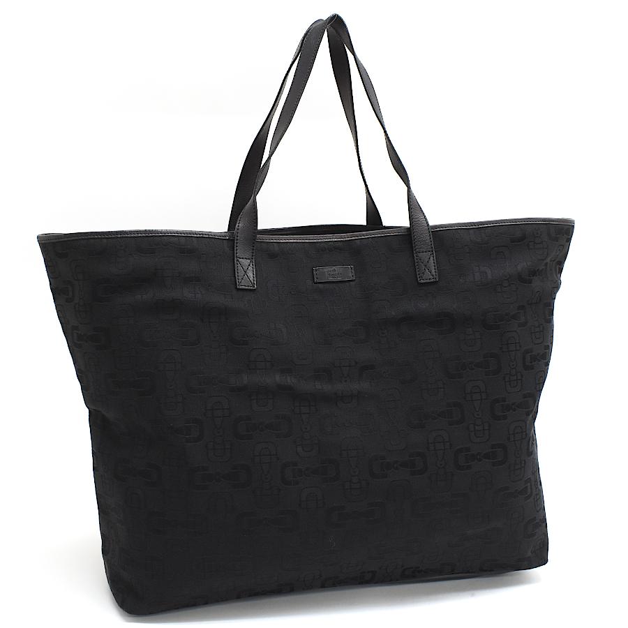 GUCCI（グッチ） トートバッグ 238695 キャンバス ブラック ホース 