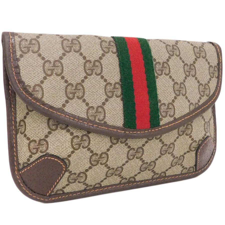 グッチ GUCCI シェリーライン GG スプリーム PVC ポーチ