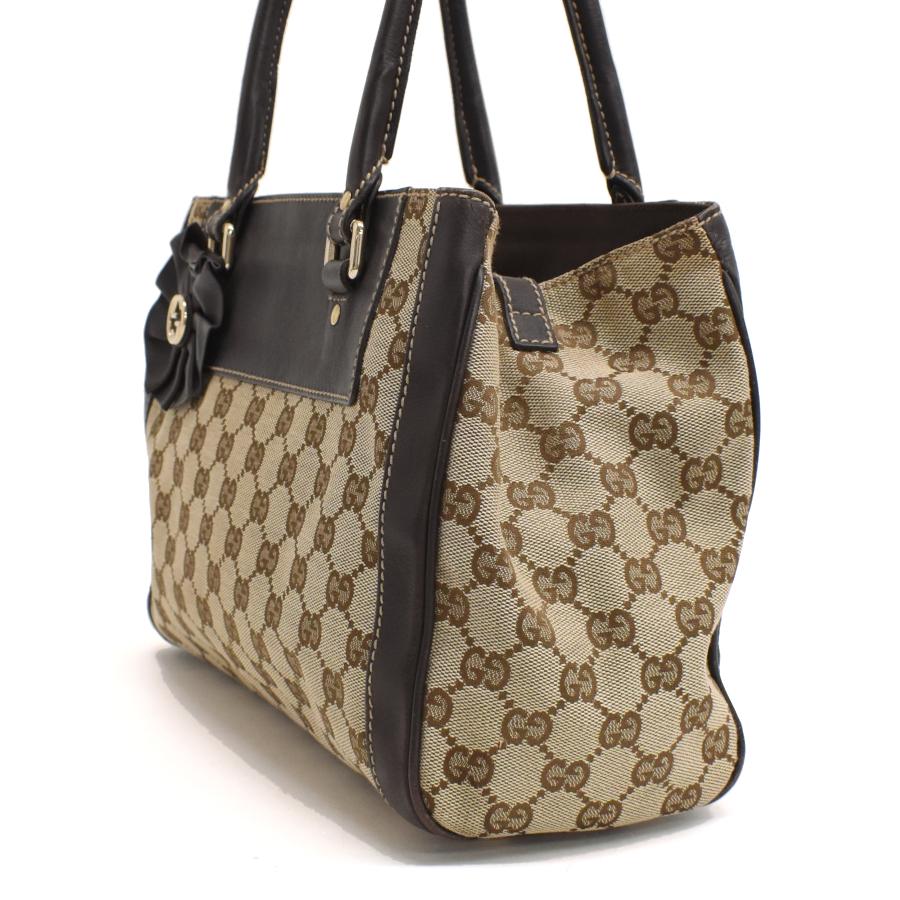 GUCCI（グッチ） トートバッグ 190247 GGキャンバス ベージュ ゴールド
