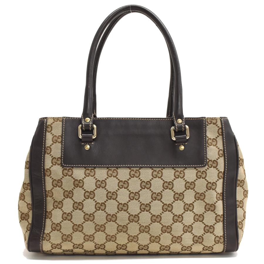 GUCCI（グッチ） トートバッグ 190247 GGキャンバス ベージュ ゴールド