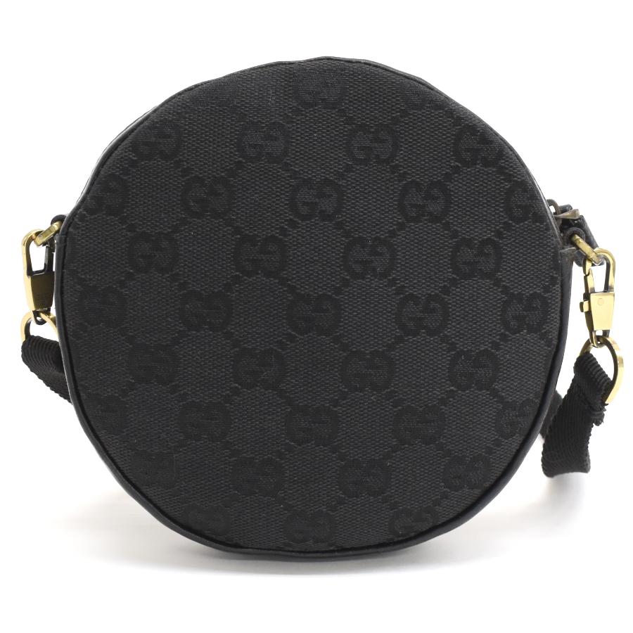 GUCCI 美品 ボディバッグ、ショルダーバッグ GUCCI（グッチ） ショルダーバッグ 90700 GGキャンバス ブラック