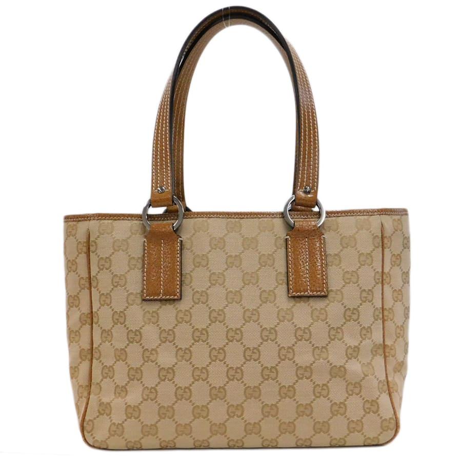 GUCCI 新品同様 グッチ GGキャンバス トートバッグ 113019 ブラウン系 