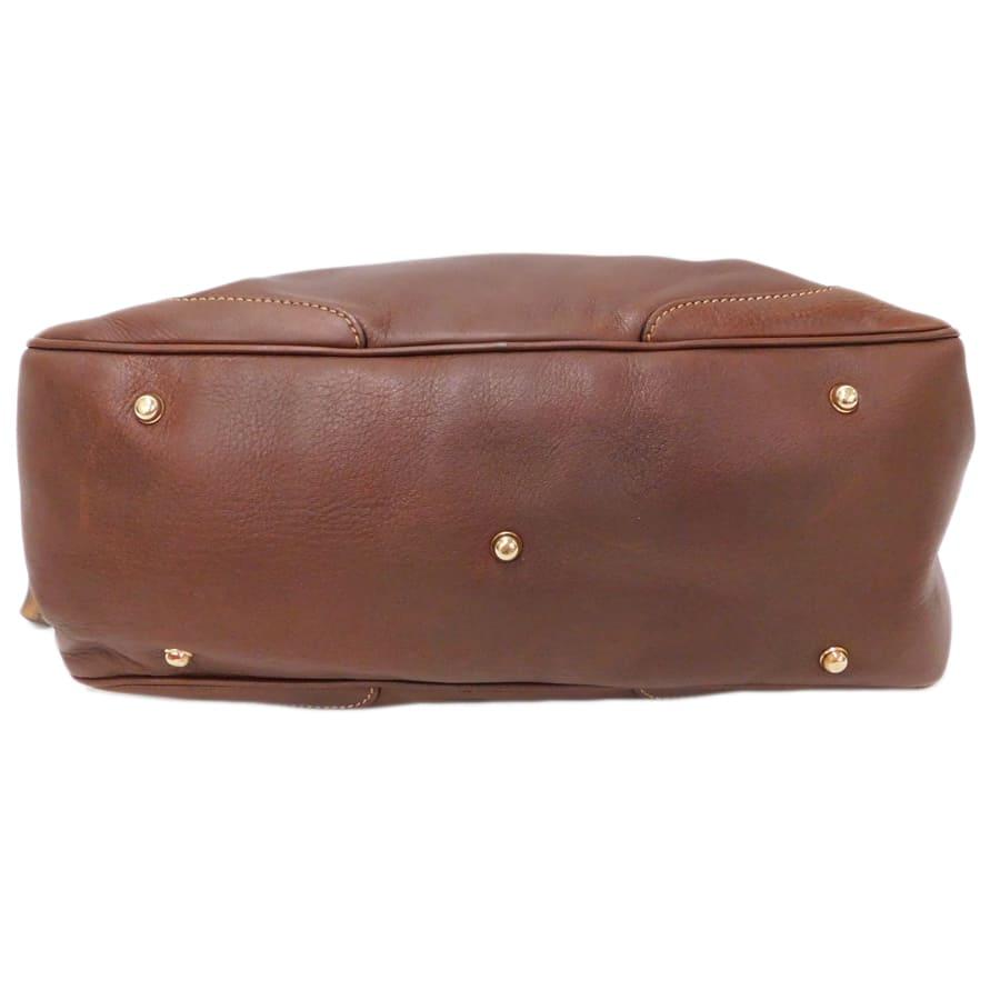 GUCCI（グッチ） ミニボストンバッグ 154377 バンブー レザー ブラウン