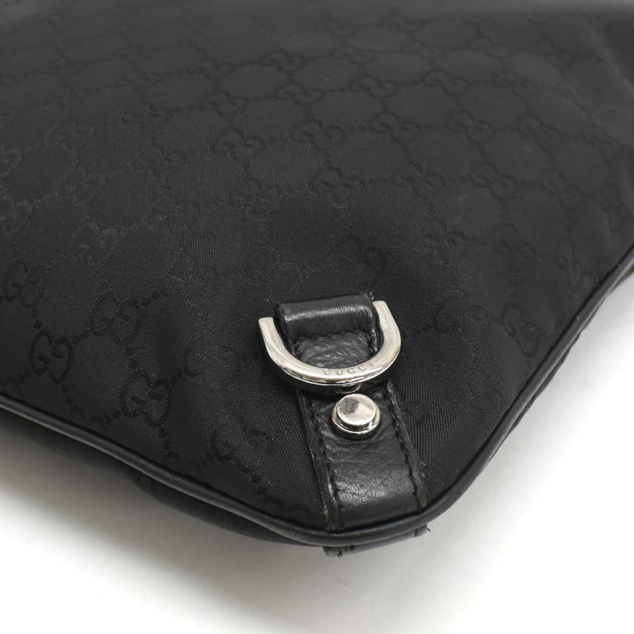 サ*ナ様 GUCCI　グッチ　ショルダーバッグ　GGキャンバス　クロスボディ　黒 グッチ GUCCI ショルダーバッグ GGキャンバス 黒 ブラック 018