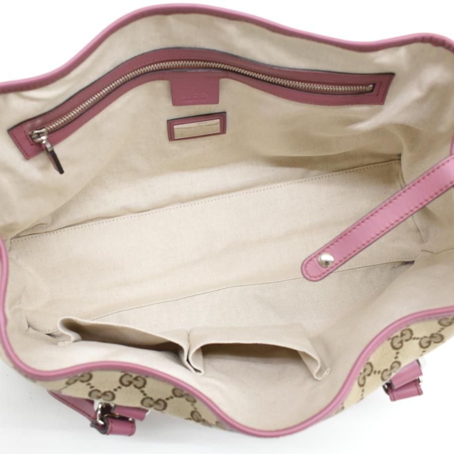 GGキャンバス グッチ GGツインズ トートバッグ 232957 ベージュ ピンク