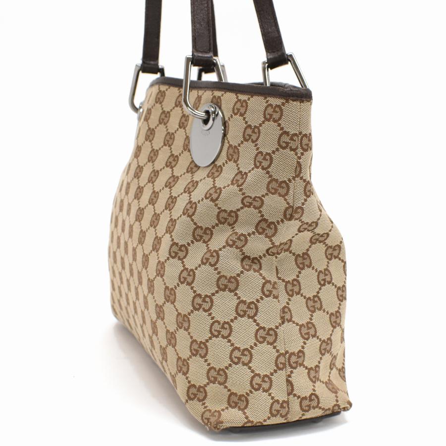 正規　GUCCI グッチ GGキャンバス トートバッグ ベージュ 120837 GGキャンバス グッチ トートバッグ ショルダーバッグ 120837 ベージュ
