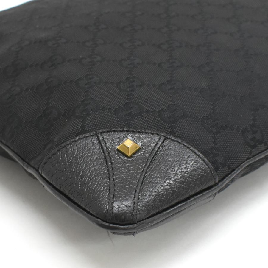GUCCI GG柄　キャンバス　ボディーバッグ　レザー GGキャンバス グッチ クロスボディ ショルダーバッグ 120894 レザー