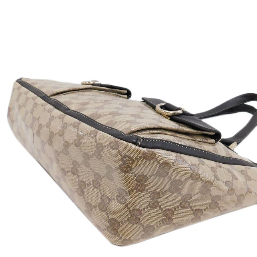 GUCCI（グッチ） 新品同様 トートバッグ ブラウン系 レザー×PVCレザー