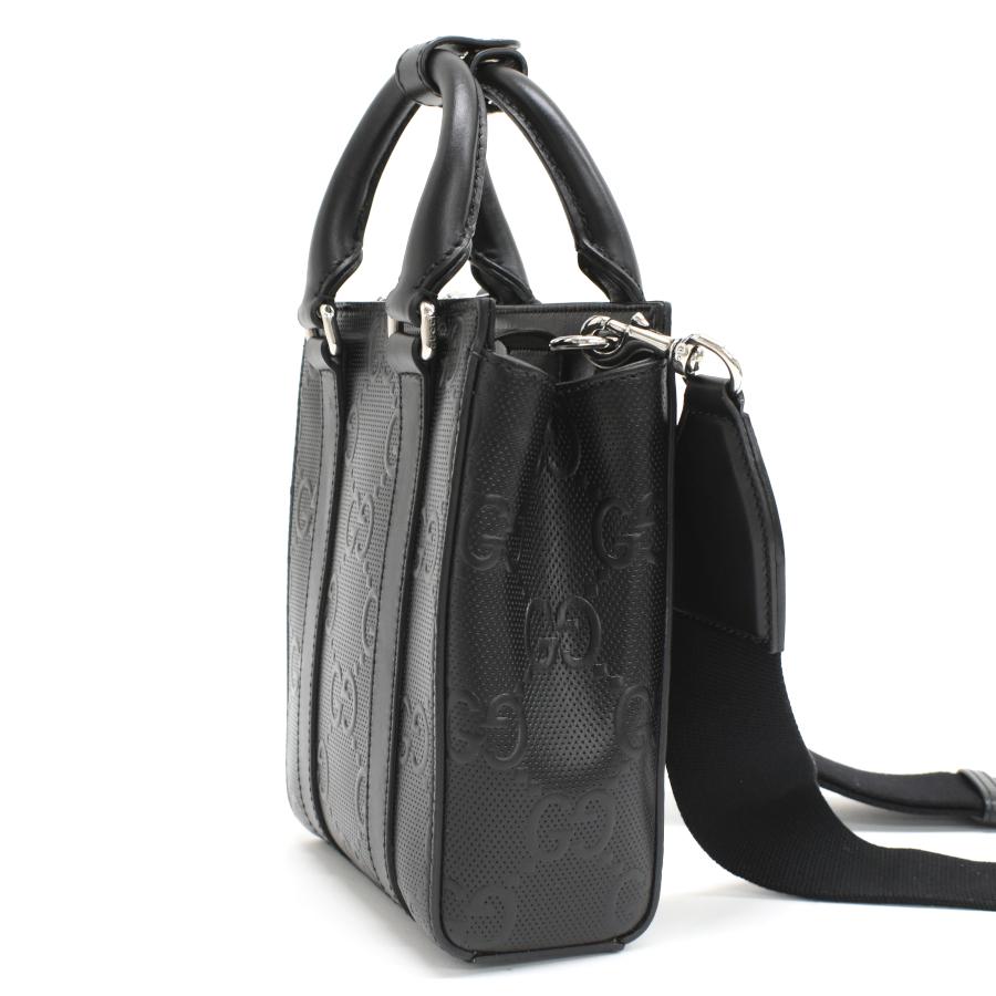 GUCCI（グッチ） GGエンボス ミニ トートバッグ 2way ショルダーバッグ